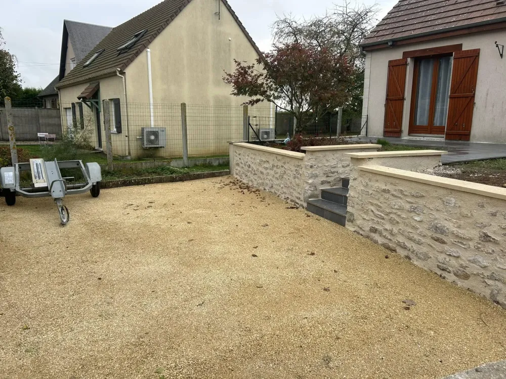 Maçonnerie paysagère près de Dourdan